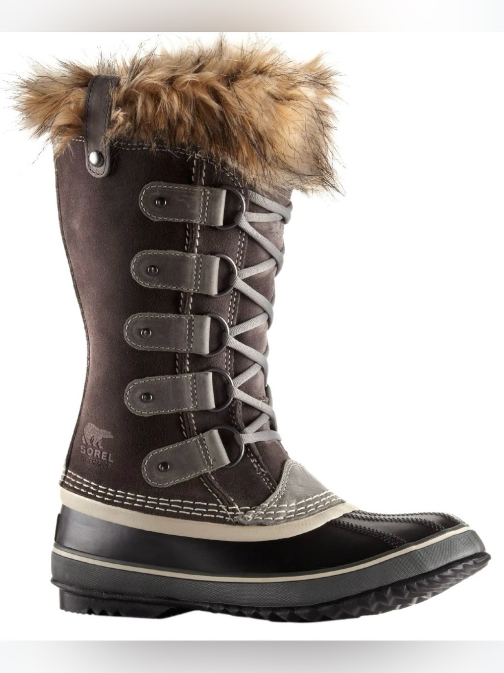 Sorel Women's Joan of Arctic Faux-Fur Lace-Up Winter Boots Waterproof Insulated